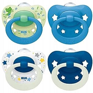 NUK SIGNATURE DAY&NIGHT Beruhigungssauger x4 6-18 Monate