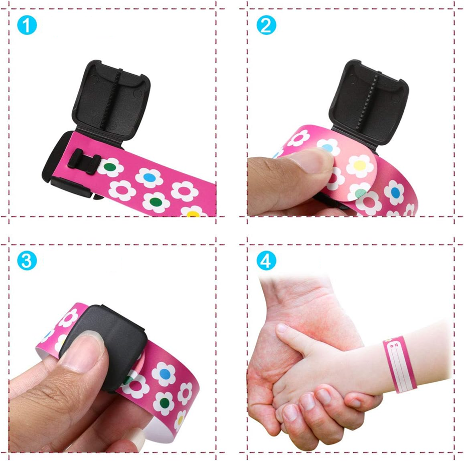 VICLOON braccialetti SOS impermeabili per bambini 10 pezzi