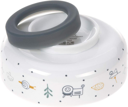 LASSIG Garden Explorer porseleinen kom met antislip bodem FARMA