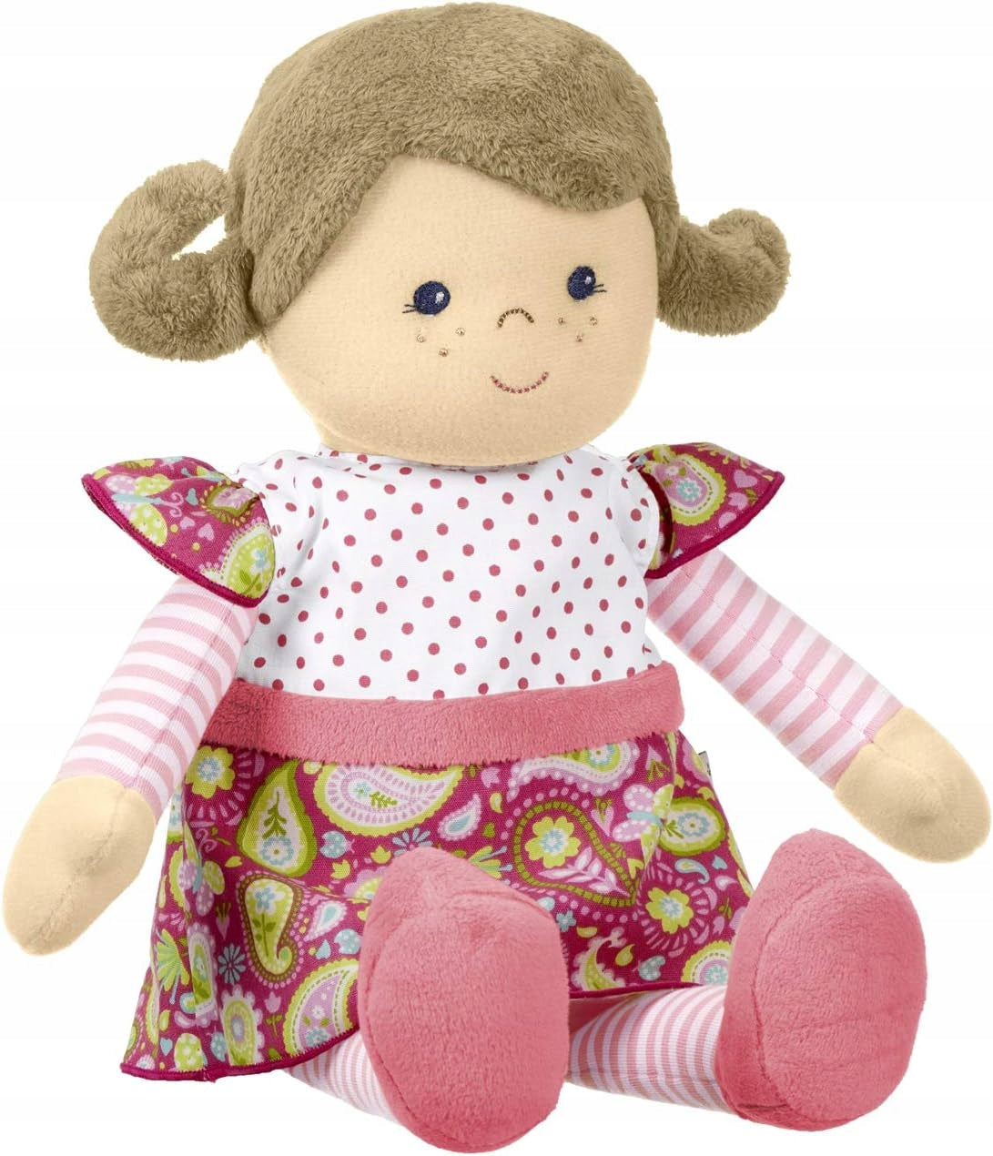 STERNTALER lalka przytulanka do ubierania GESA 33 cm "N miękka różowa lalka z ubrankiem, dla dzieci 0+