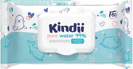 KINDII Pure Water 99 vochtige doekjes met water x60