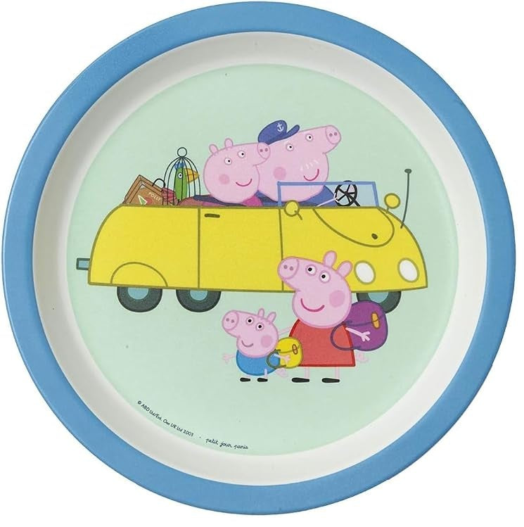 PETIT JOURS PARIS dessertbordje voor kinderen PEPPA BIG 18 cm