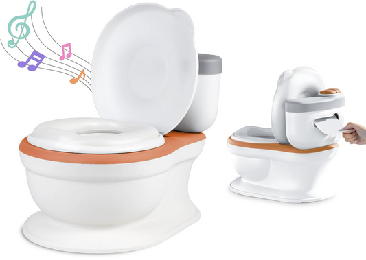 SUPERBE BEBE potje met scheidingswand voor toiletpapier + GELUID
