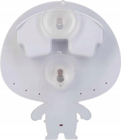 NUBY lusterko z przyssawką + 2 zabawki do kąpieli, białe UFO z przyssawkami do wanny i ściany, BPA free