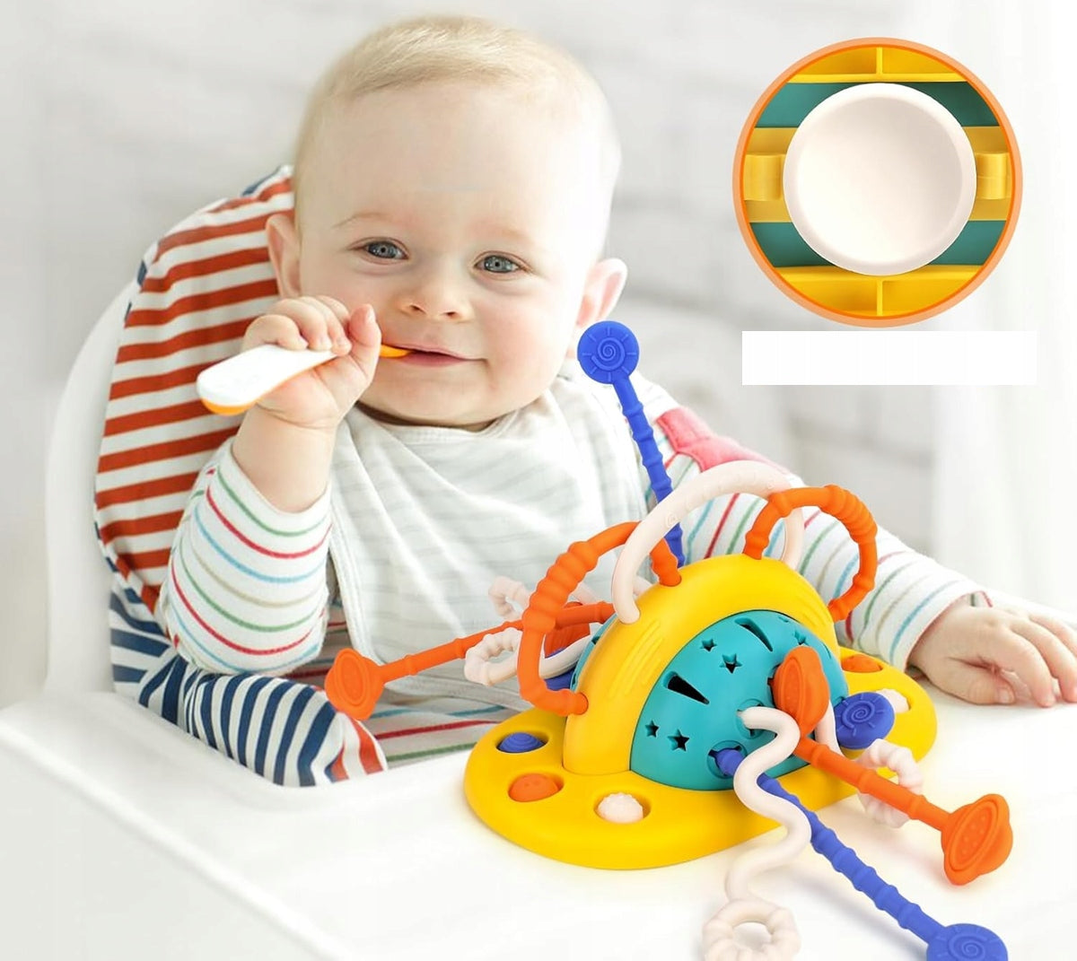 BAMBEBE Montessori siliconen sensorisch speelgoed met zuignap