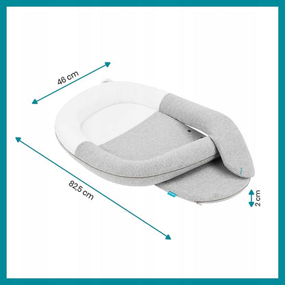 BABYMOOV Babynest kokon poduszka rozgrzewająca z wymiarami 82,5 x 46 cm, ergonomiczny kokon dla niemowląt