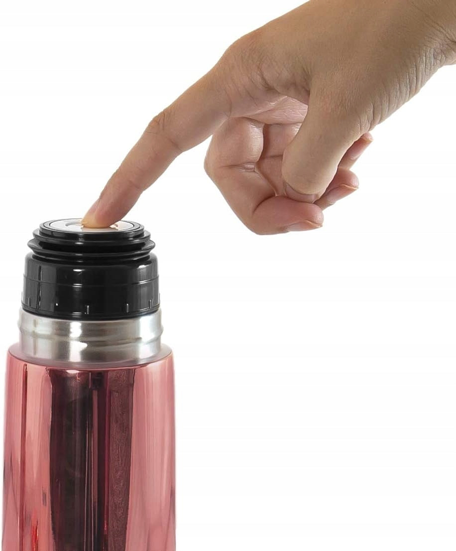 MINILAND Rose Thermosflasche aus Edelstahl 500 ml + isothermische Hülle