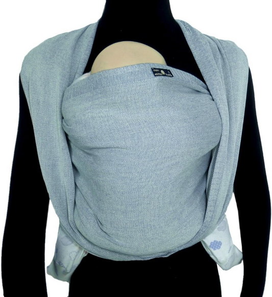 DIDYMOS chusta tkana do noszenia r.7 5,2m, chusta do noszenia dziecka kolor ocean, 100% bawełna organiczna