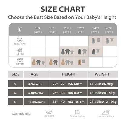 MOSEBEARS Schlafsack 2,5TOG 18-36 Monate