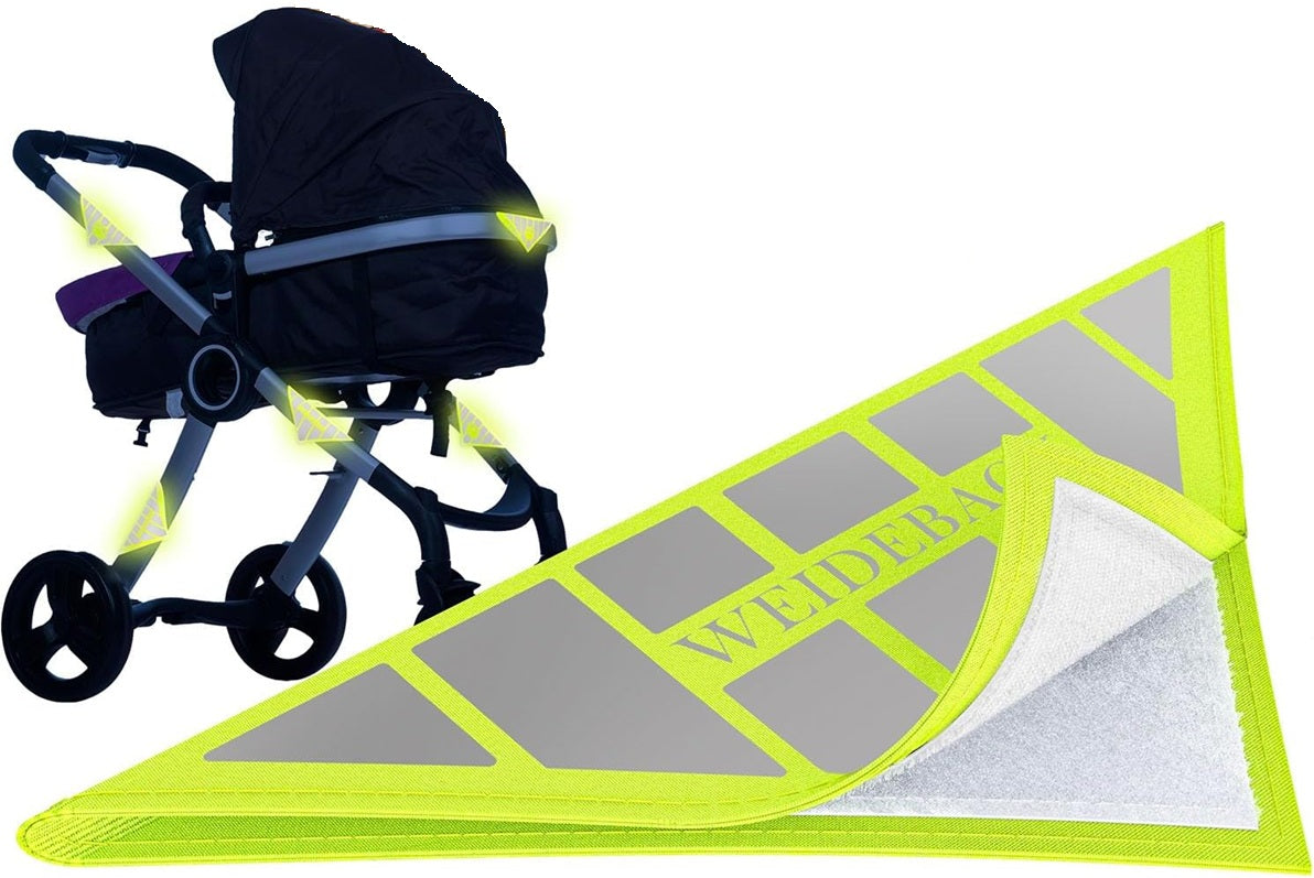 WEIDEBACH reflecterende klittenband voor kinderwagen 12 x 12 cm KIKKER 1 stuk