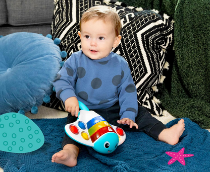 BABY EINSTEIN Pop & Explore interactieve pijlstaartrog in 3 talen 6 m+
