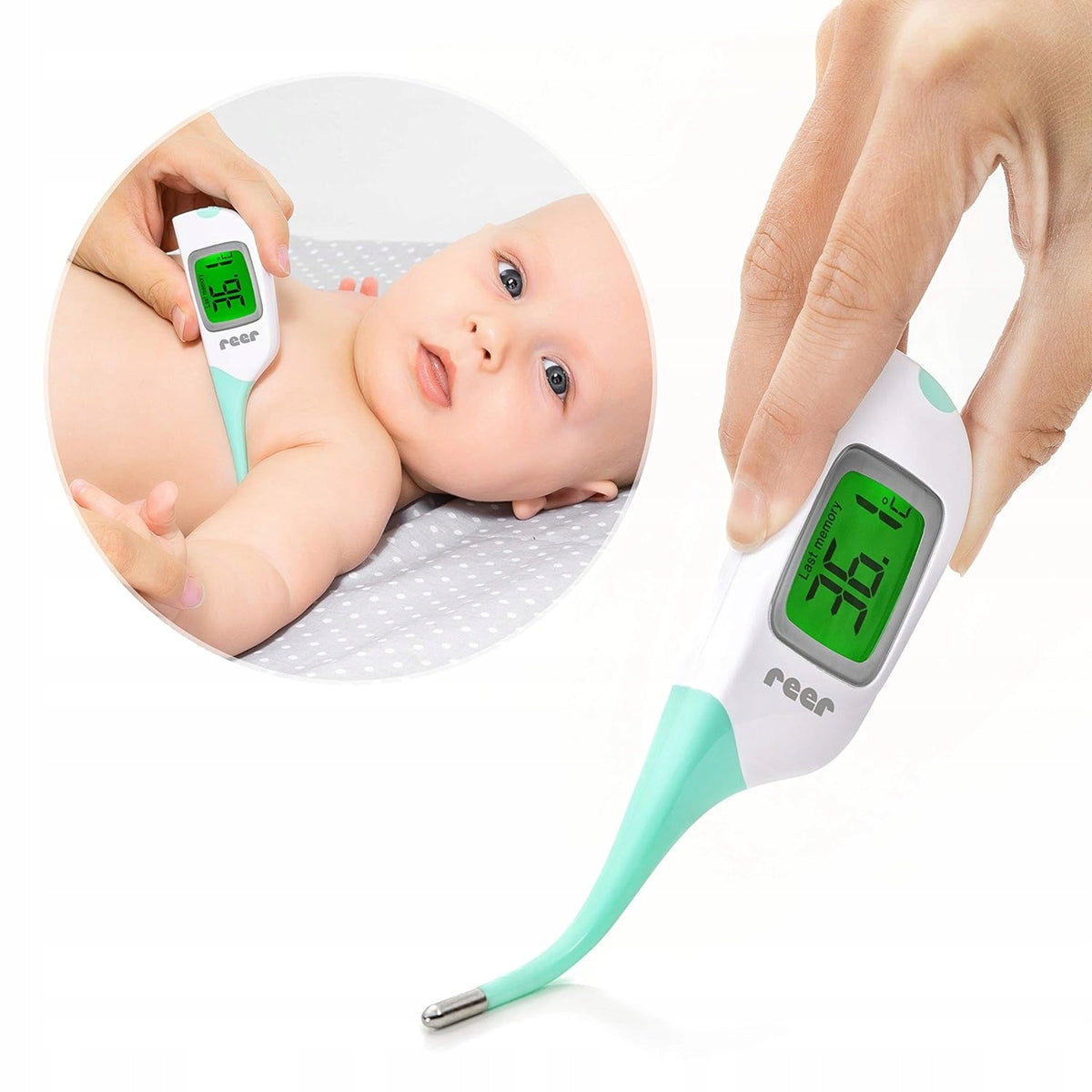 REER ColourTemp elektronische LCD-thermometer + etui