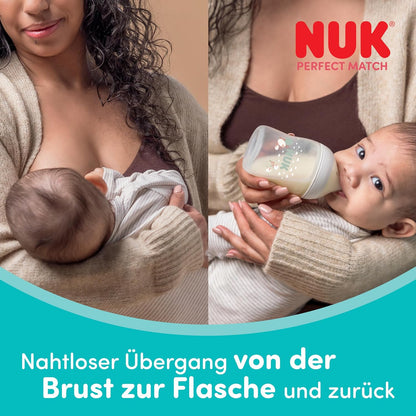Biberons anti-coliques NUK Perfect Match 150 ml x4 3 mois+
