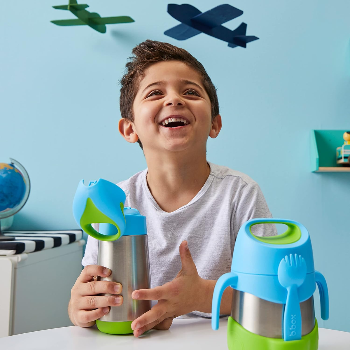 B.BOX oceľová termofľaša so slamkou 350 ml