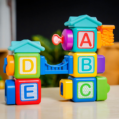 BABY EINSTEIN Connectables Bridge & Learn magnetische blokken 15 stuks