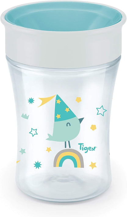 TIGEX Smart Cup kubek niekapek ustnik 360° 250 ml 9 m+ PTASZEK