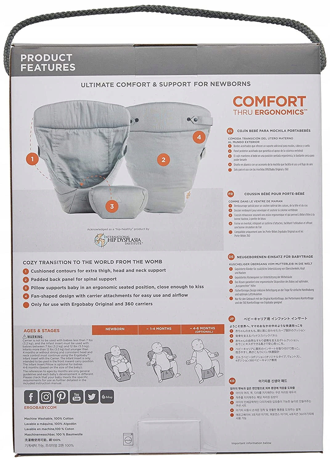 ERGOBABY vložka do nosítka Easy Snug