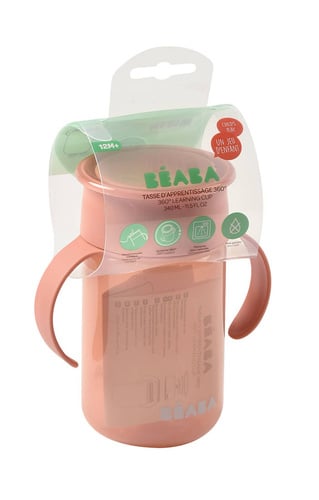 Béaba 360°-trainingsbeker pink 340 ml 12m+