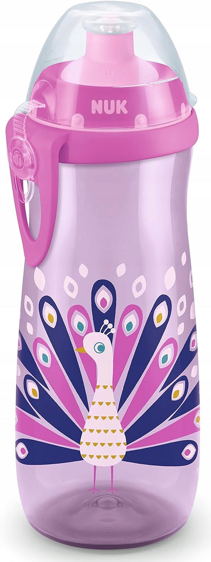 NUK Sports Cup ΜΠΟΥΚΑΛΙ 24 m+ επιστόμιο push-pull 450 ml ΕΦΕ ΚΑΜΕΛΑΙΝΤΑ
