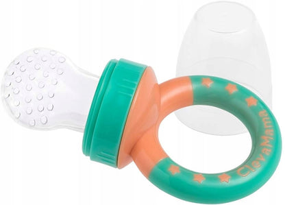 CLEVAMAMA Clevafeed bijtring fruitfeeder voor baby's 6 m+ 1 speen