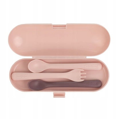 MINILAND set de cubiertos de picnic con funda