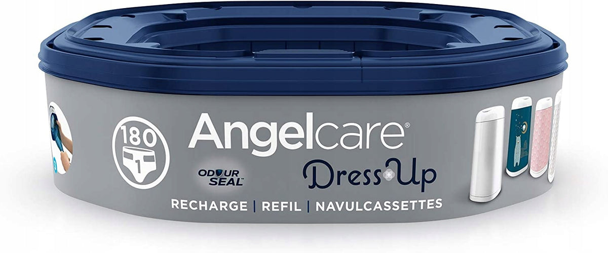 ANGELCARE wkład do kosza DRESS UP, wkład do kosza na pieluchy 180 sztuk z technologią Air Seal