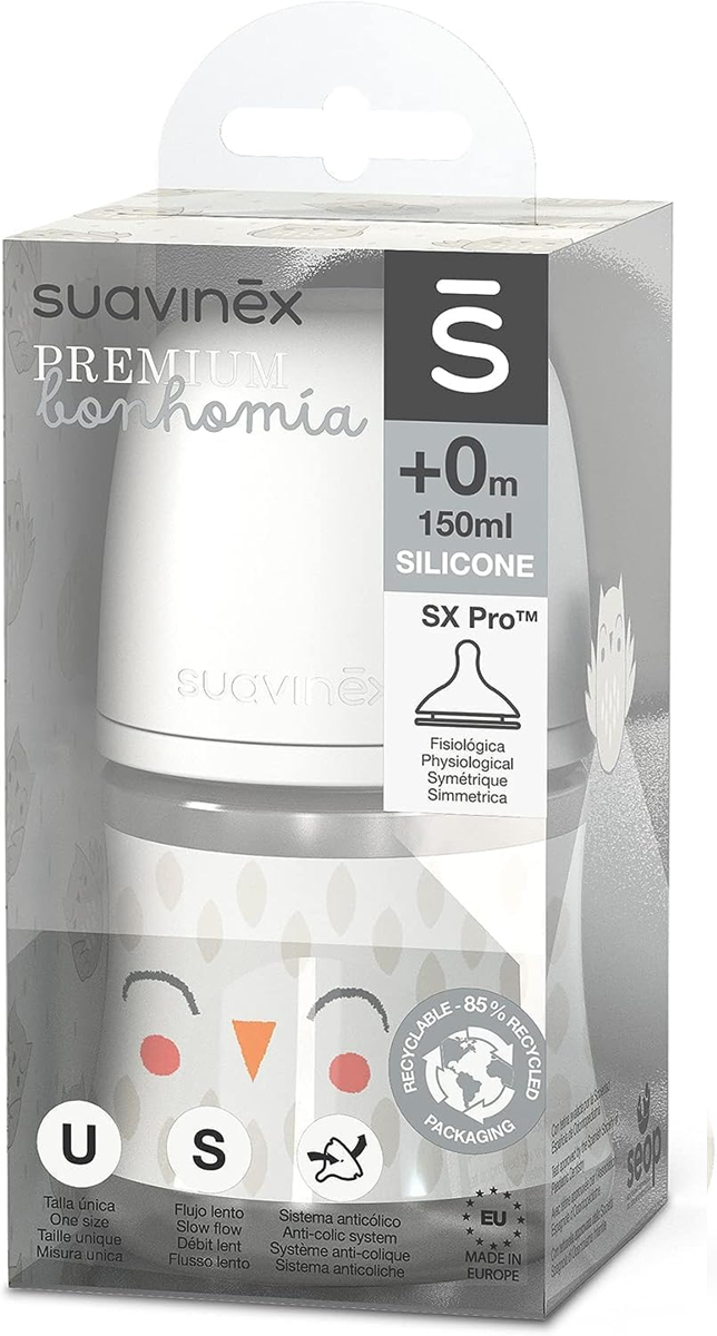 SUAVINEX PREMIUM μπιμπερό με θηλή SX PRO 150 ml 0m+