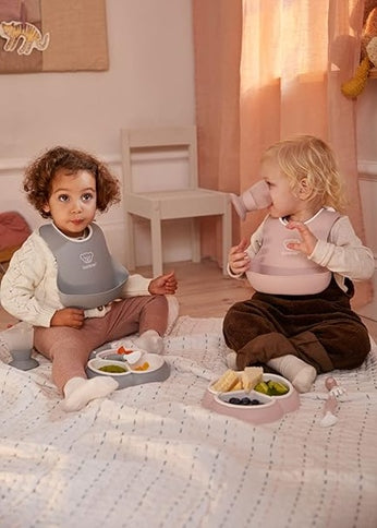 BABYBJORN bavaglino in silicone con tasca x2