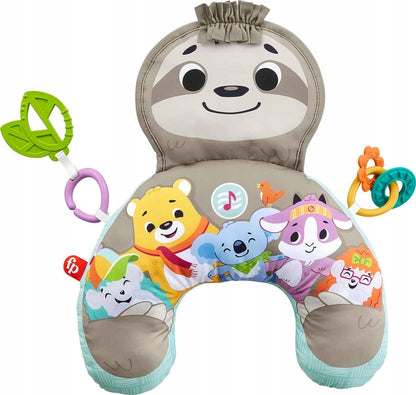 FISHER-PRICE cuscino per il gioco a pancia in giù BRADIPO vibrazioni + musica