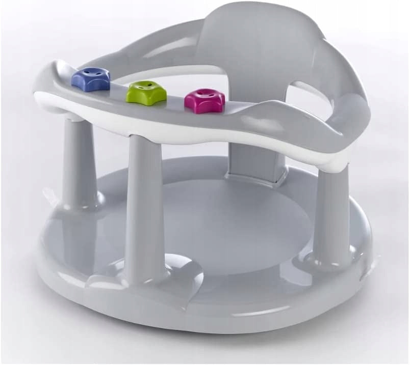 THERMOBABY krzesełko do kąpieli, szare, używane fotelik kąpielowy dla dziecka od siedzenia do 15 kg