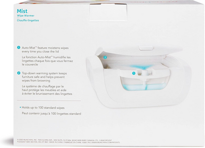 MUNCHKIN MISTtissue warmer with additional moistening functioncolour whitematerial plasticnew condition