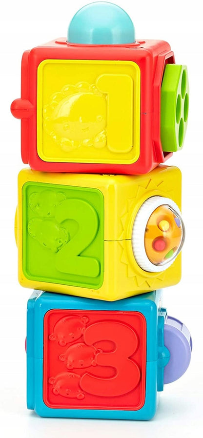 FISHER-PRICE DHW15 interaktív állatos építőkockák 6 hónap+