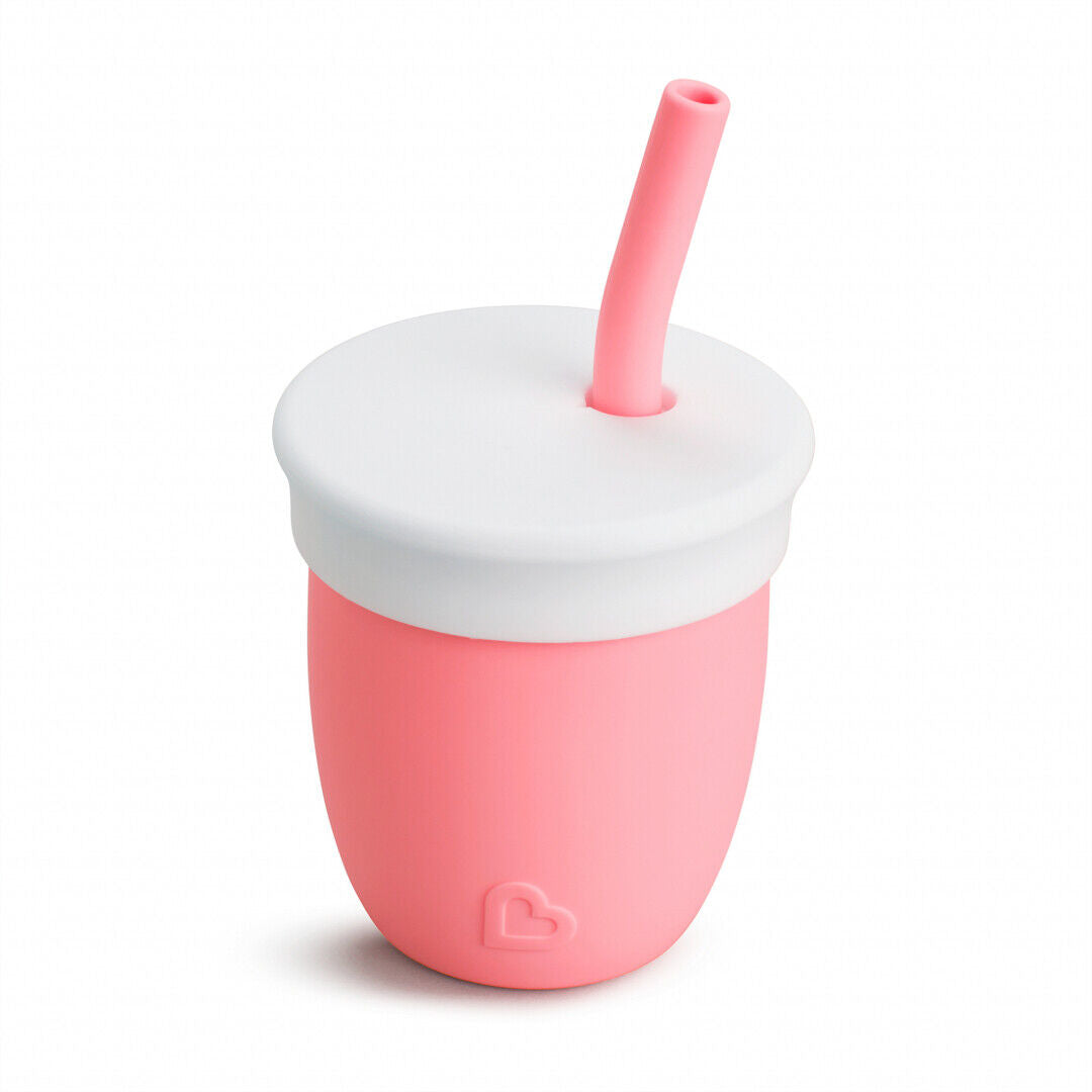 MUNCHKIN C'est Silicone! ποτήρι με καλαμάκι 6μ+ 120ml