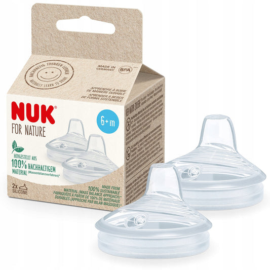 NUK for Nature Silikon-Trinktülle Becher 6 Monate+