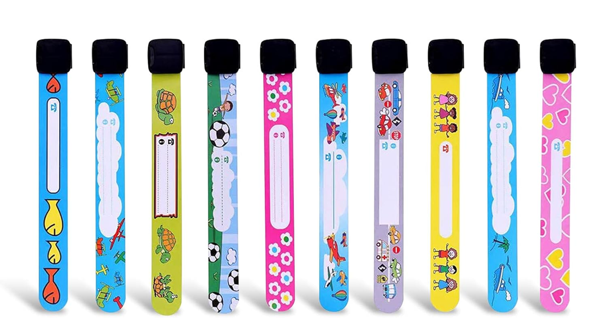 TSHAOUN bracelets SOS étanches pour enfants 20 pièces