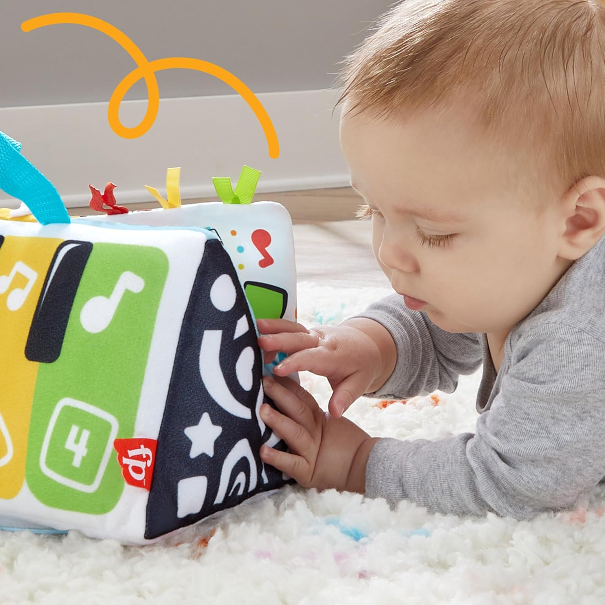 FISHER-PRICE Kick & Play interaktívna podložka na hranie na brušku