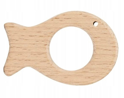 UBERMING houten bijtspeeltje VIS 5 x 7,5 cm