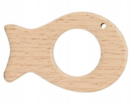 UBERMING anneau de dentition en bois POISSON 5 x 7,5 cm