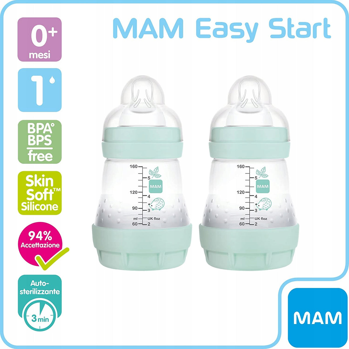MAM Easy Start Anti-Kolik-Flasche 160ml 0+