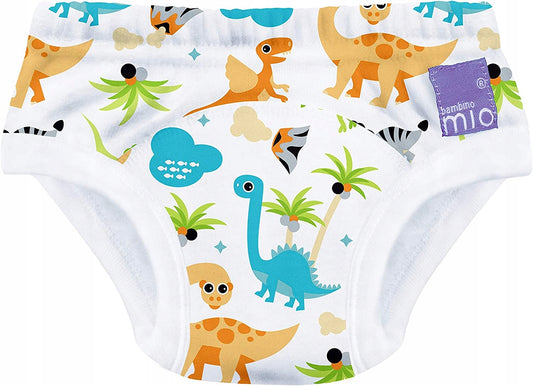 BAMBINO MIO majtki treningowe DINO 3 lata+ z kolorowym wzorem dinozaurów dla dziecka