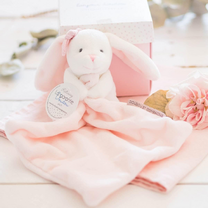 DOUDOU ET COMPAGNIE doudou lapin 17 x 17 cm