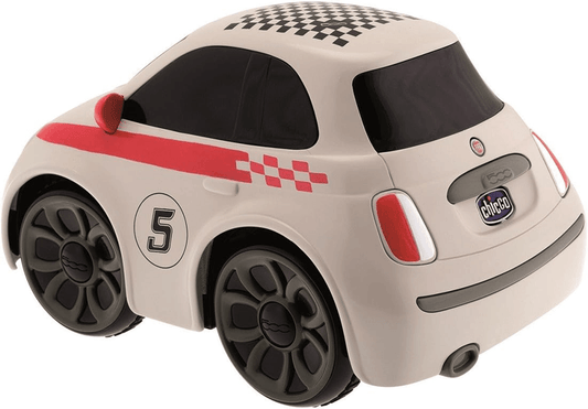 CHICCO Fiat 500 zdalnie sterowany samochód 13 x 22 cm biały, zabawka dla dzieci 2+ z kierownicą