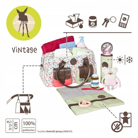 LASSIG Vintage Metro Bag luiertas en accessoires + toebehoren