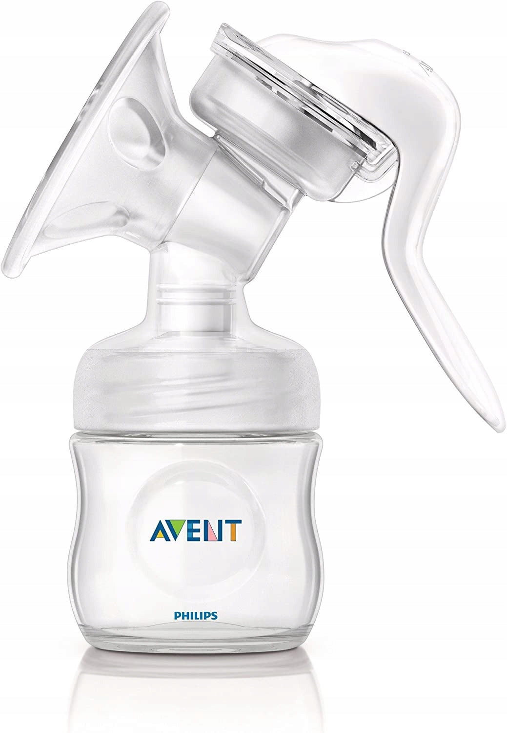 PHILIPS AVENT Natural SCF330/20 laktator ręczny, biały, z butelką 125 ml i miękkim smoczkiem, bez BPA