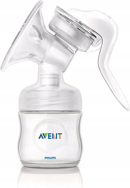 PHILIPS AVENT Natural SCF330/20 laktator ręczny, biały, z butelką 125 ml i miękkim smoczkiem, bez BPA