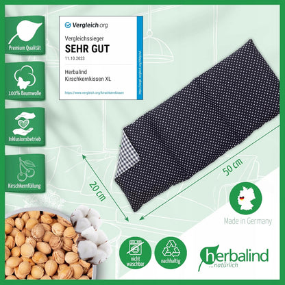HERBALIND termofor s čerešňovými kôstkami XL 900g 50x20cm
