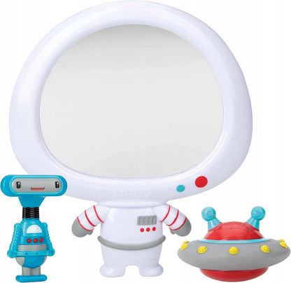 NUBY espejo con ventosa + 2 juguetes para el baño