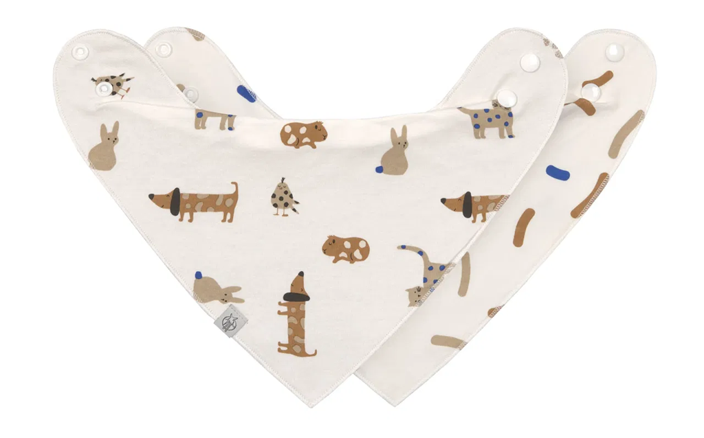 LASSIG Bandana-Lätzchen x2 0-24 Monate