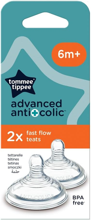 TOMMEE TIPPEE fopspenen 6m+ x2 GEAVANCEERDE ANTI-KOLIEK