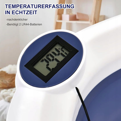 GLENMORE opvouwbaar badje met afvoer en thermometer